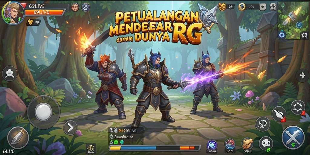 Screenshot gameplay 69LIVE yang menampilkan aksi seru dalam RPG.