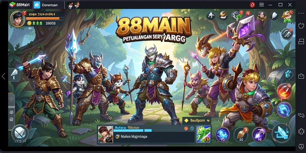 Screenshot menunjukkan momen pertarungan seru dalam game ARPG.
