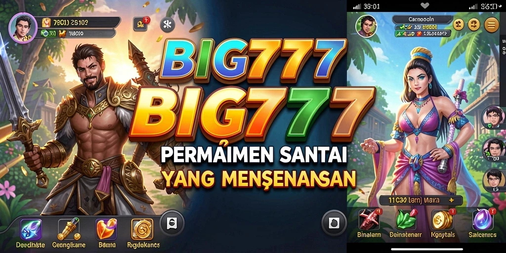 Tampilan seru dan grafis cerah dalam gameplay BIG777.