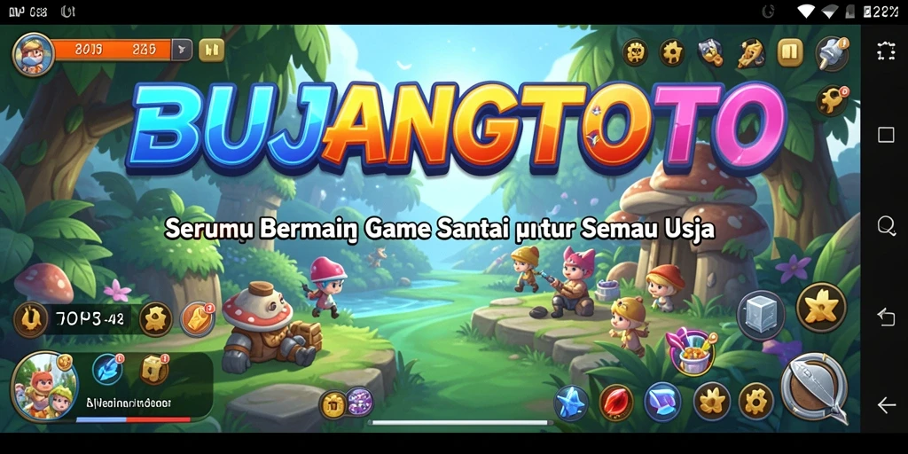 Tangkapan layar gameplay BUJANGTOTO yang penuh warna dan seru.