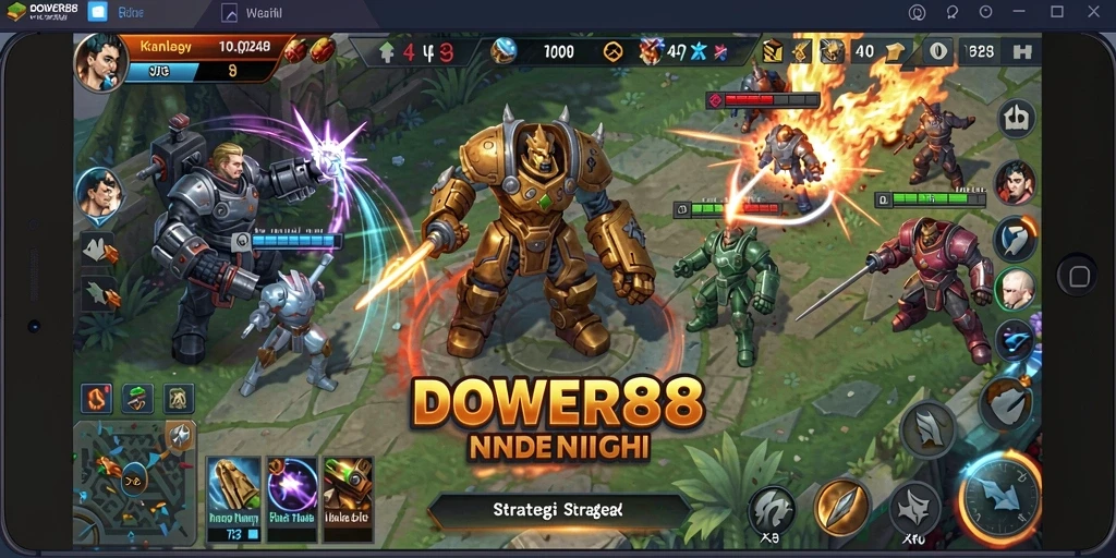 Tangkapan layar gameplay DOWER88 yang menampilkan strategi seru.