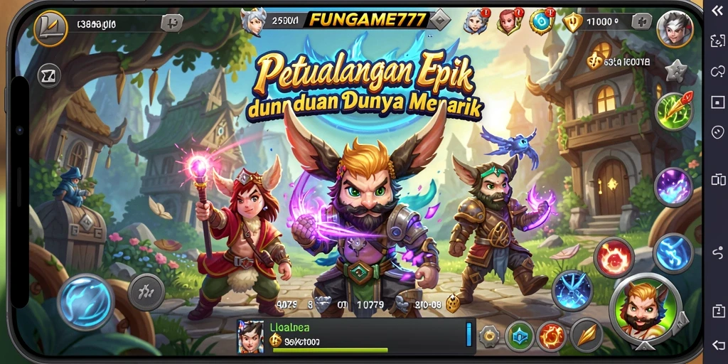 Screenshot gameplay <strong>FUNGAME777</strong> menampilkan aksi seru dan grafis yang memukau.