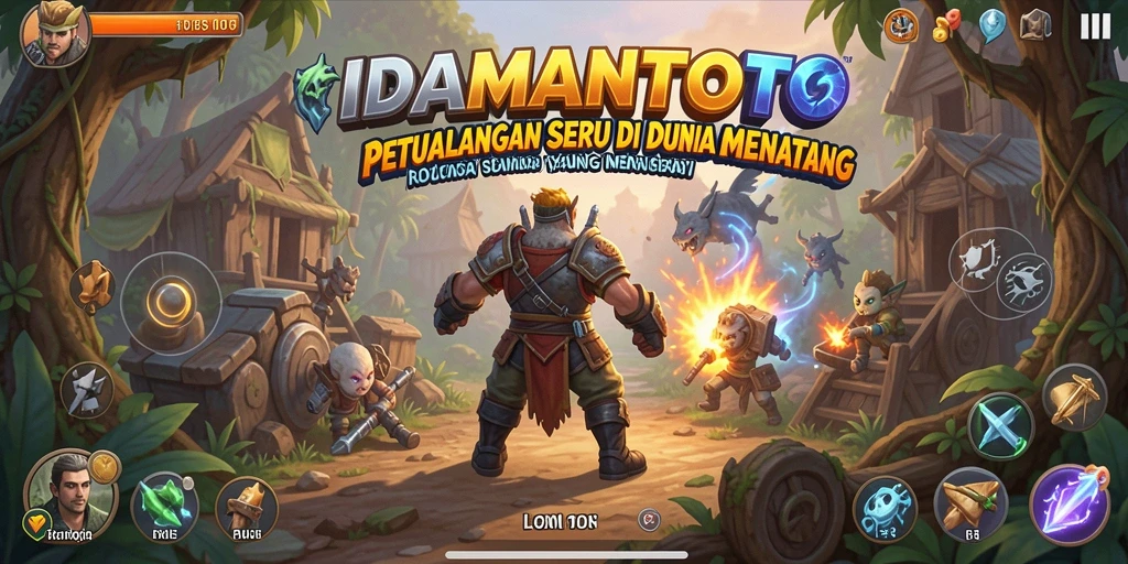 Tangkapan layar IDAMANTOTO menampilkan pemain menjelajahi dunia petualangan yang luas.