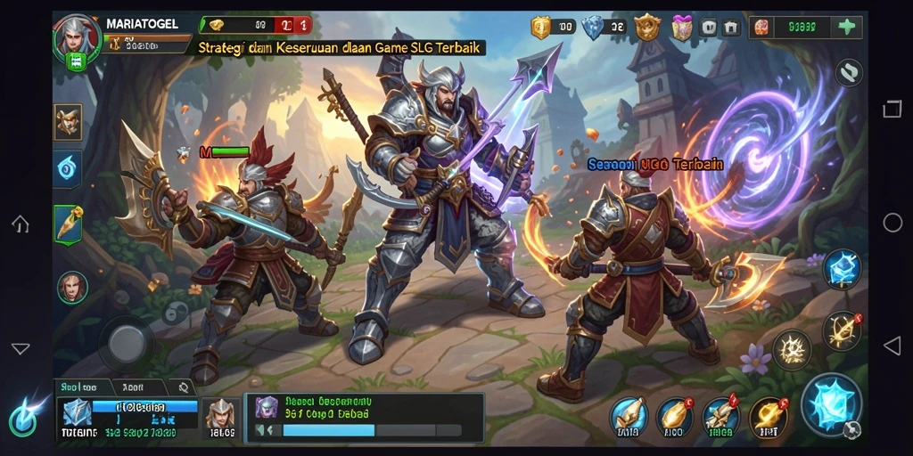 Tampilan gameplay MARIATOGEL yang menakjubkan dengan strategi mendalam.