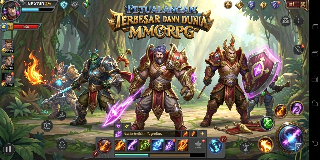 Tampilkan aksi seru dalam gameplay NEXGID yang menantang.