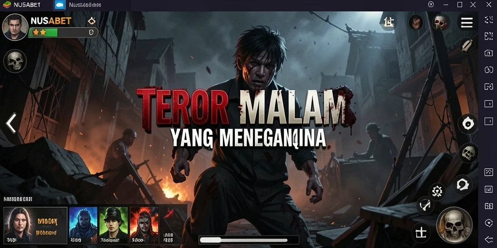 Tampilan gameplay NUSABET yang menyeramkan dan penuh ketegangan.