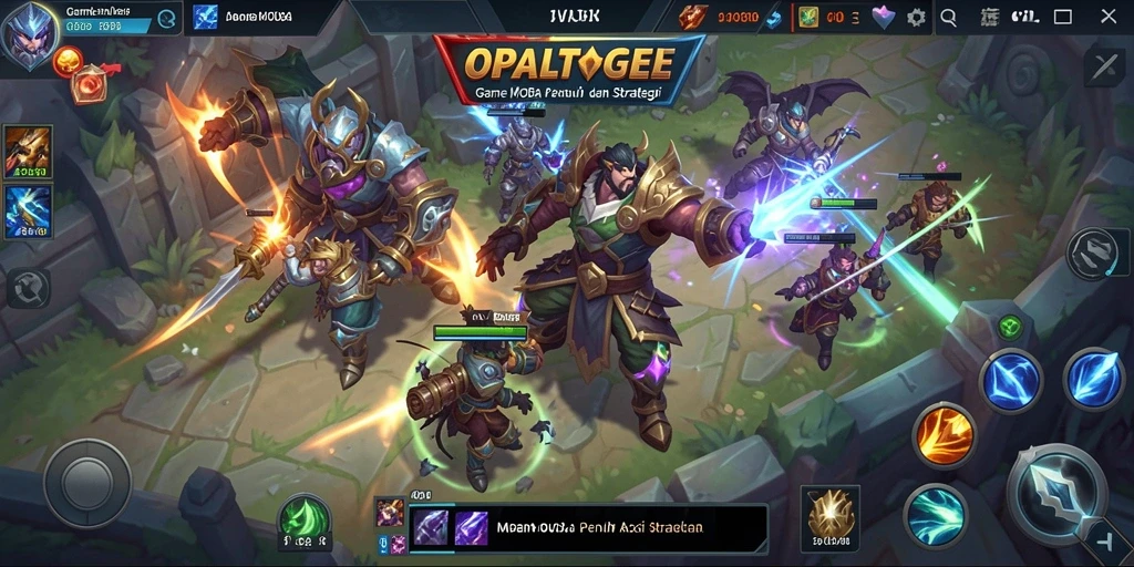 Screenshot gameplay menarik dari OPALTOGEL yang menunjukkan pertempuran seru.