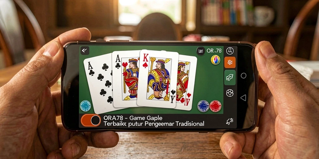 Tampilan gameplay menarik dari ORA78 saat bermain Gaple.