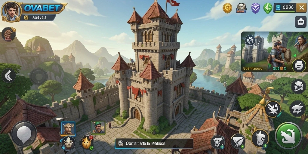 Tangkapan layar gameplay menunjukkan menara yang strategis dan serangan musuh yang intens.