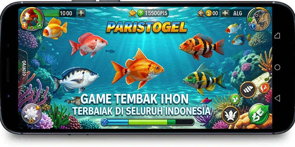 Tangkapan layar dari gameplay seru Tembak Ikan di PARISTOGEL.
