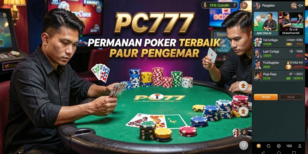 Tampilan gameplay poker di PC777 yang seru dan menarik.
