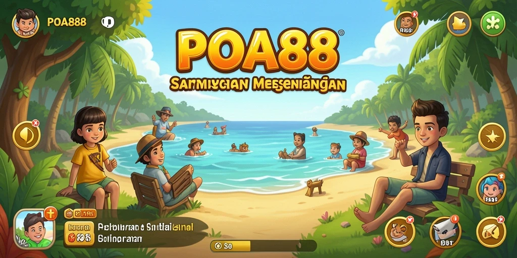 Tangkapan layar utama POA88 menunjukkan gameplay yang ceria dan menarik.