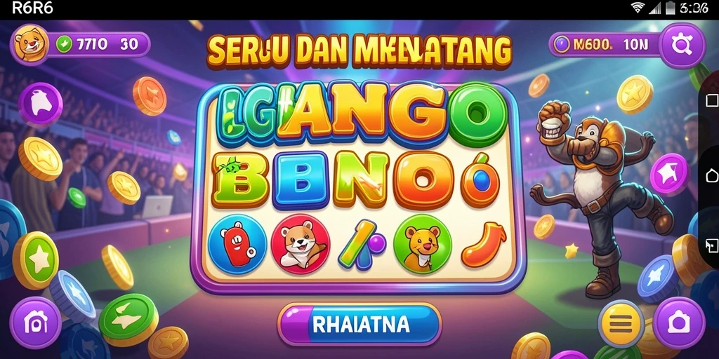 Tampilan gameplay menarik dari aplikasi Bingo R6R6.