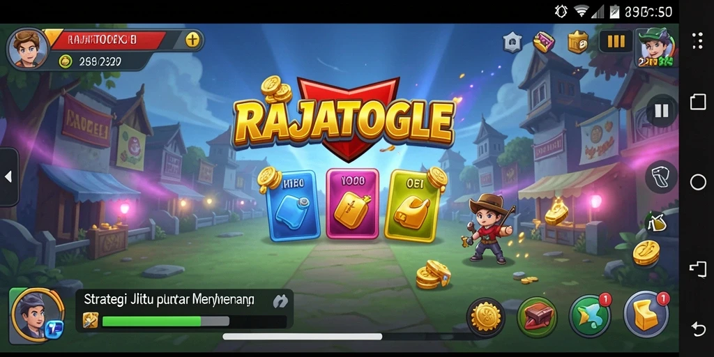 Tampilan gameplay menegangkan dan penuh strategi di RAJATOGEL.