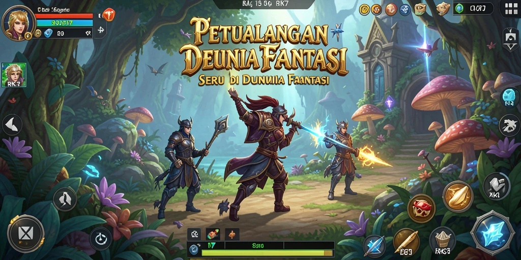 Gameplay seru di RK77 dengan berbagai petualangan menarik.