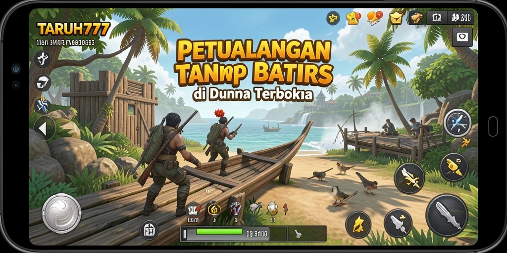 Screenshot gameplay TARUH777 yang menampilkan dunia terbuka yang memukau.