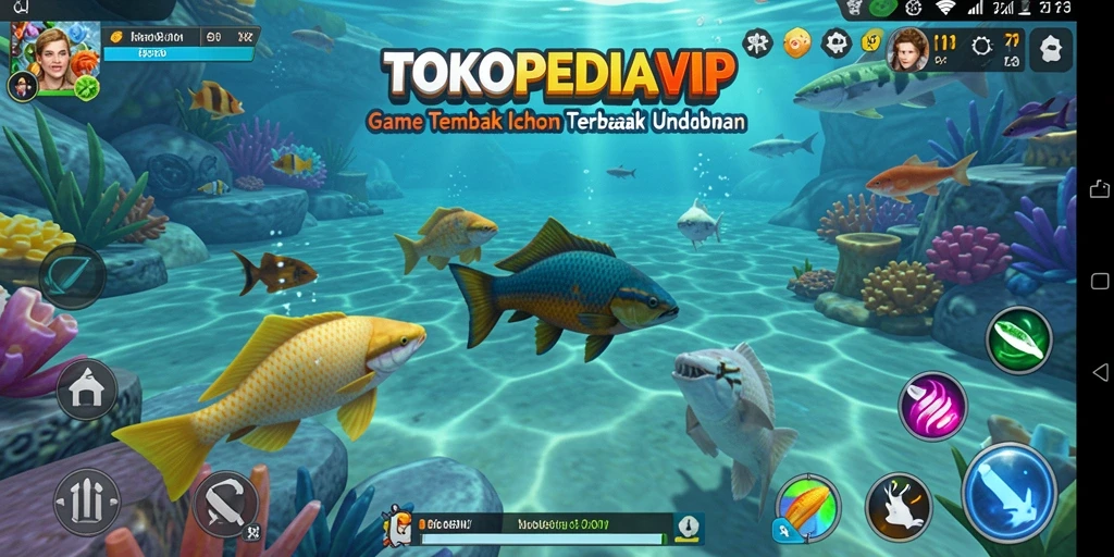Gameplay seru Tembak Ikan di TOKOPEDIAVIP dengan beragam fitur
